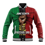 Juneteenth Freedom Day Baseball Jacket Black Pride Month DT02