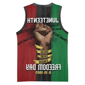 Juneteenth Freedom Day Basketball Jersey Black Pride Month - African Pride