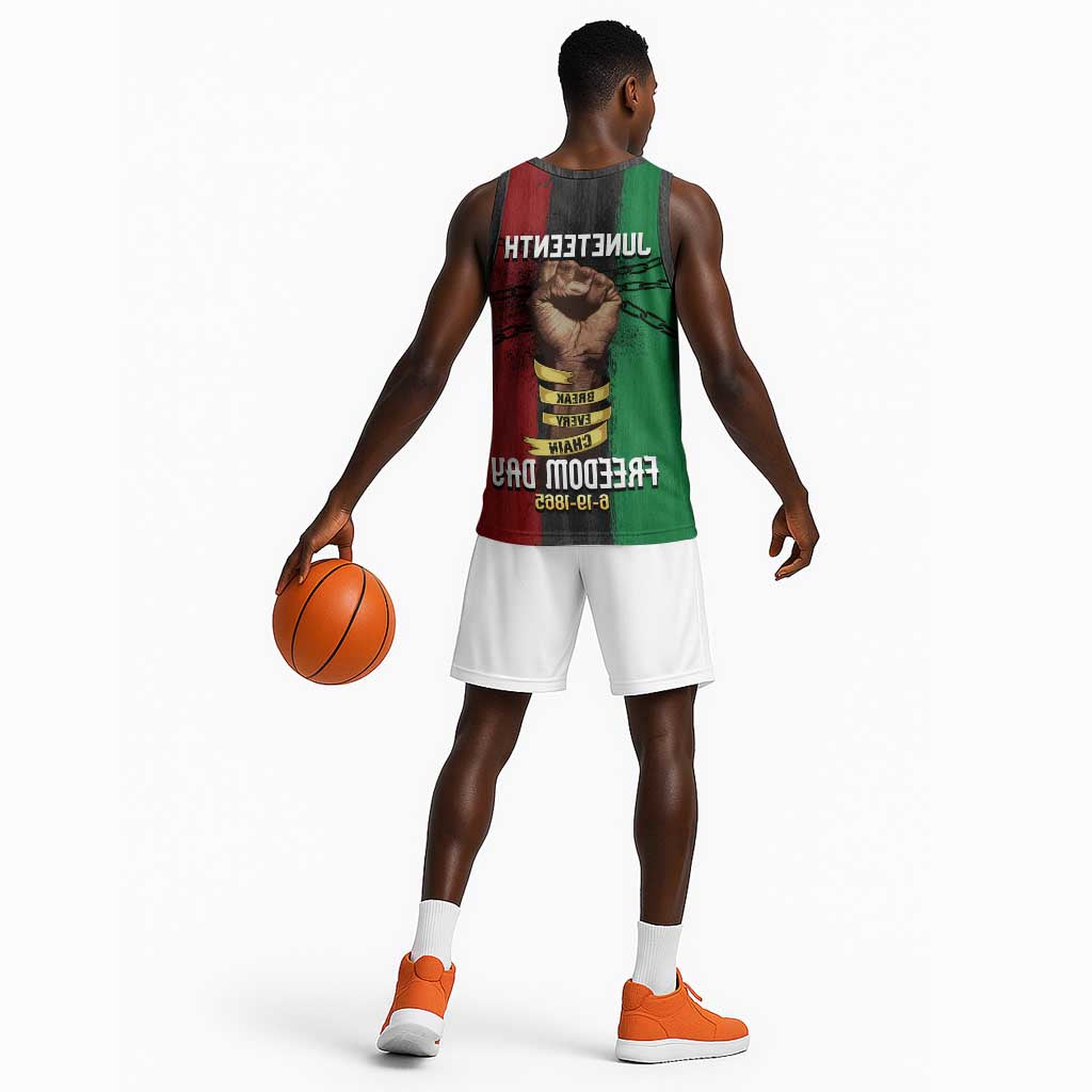 Juneteenth Freedom Day Basketball Jersey Black Pride Month - African Pride