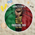Juneteenth Freedom Day Beach Blanket Black Pride Month