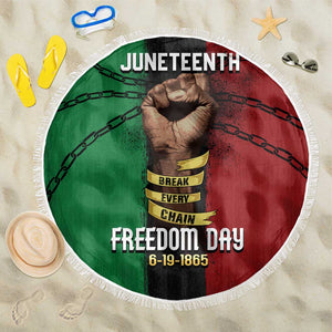 Juneteenth Freedom Day Beach Blanket Black Pride Month