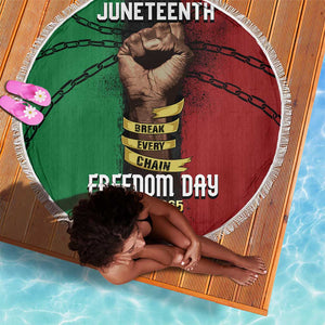Juneteenth Freedom Day Beach Blanket Black Pride Month