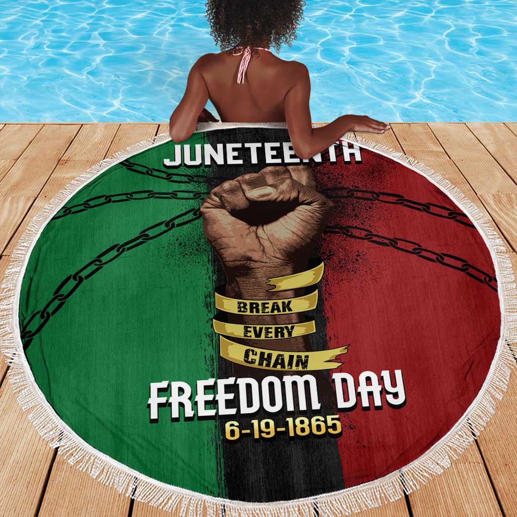 Juneteenth Freedom Day Beach Blanket Black Pride Month