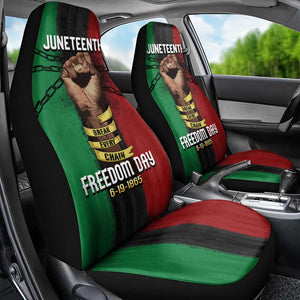 Juneteenth Freedom Day Car Seat Cover Black Pride Month