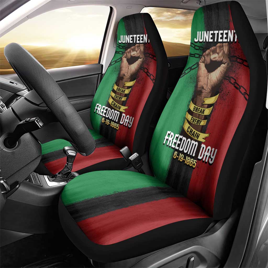 Juneteenth Freedom Day Car Seat Cover Black Pride Month