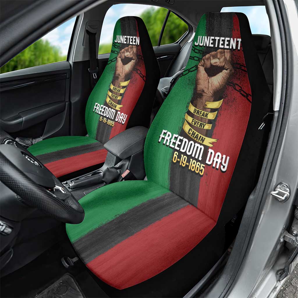 Juneteenth Freedom Day Car Seat Cover Black Pride Month