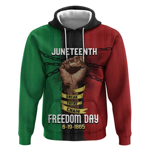 Juneteenth Freedom Day Hoodie Black Pride Month