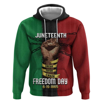 Juneteenth Freedom Day Hoodie Black Pride Month