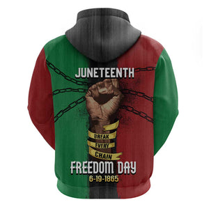 Juneteenth Freedom Day Hoodie Black Pride Month