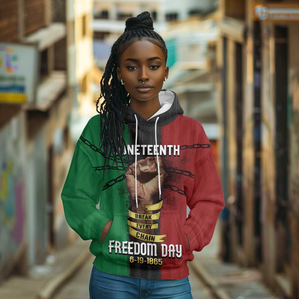Juneteenth Freedom Day Hoodie Black Pride Month