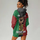 Juneteenth Freedom Day Hoodie Dress Black Pride Month