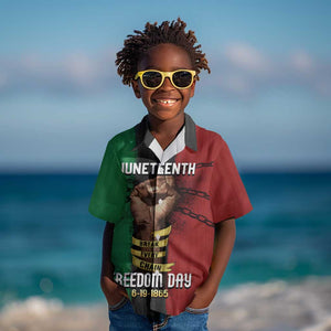 Juneteenth Freedom Day Kid Hawaiian Shirt Black Pride Month