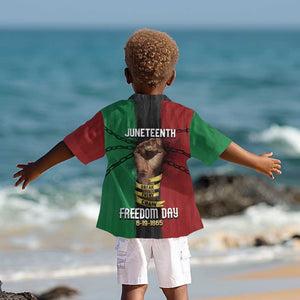 Juneteenth Freedom Day Kid Hawaiian Shirt Black Pride Month