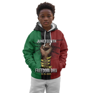 Juneteenth Freedom Day Kid Hoodie Black Pride Month