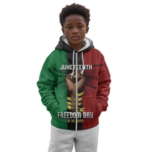 Juneteenth Freedom Day Kid Hoodie Black Pride Month