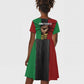 Juneteenth Freedom Day Kid Short Sleeve Dress Black Pride Month
