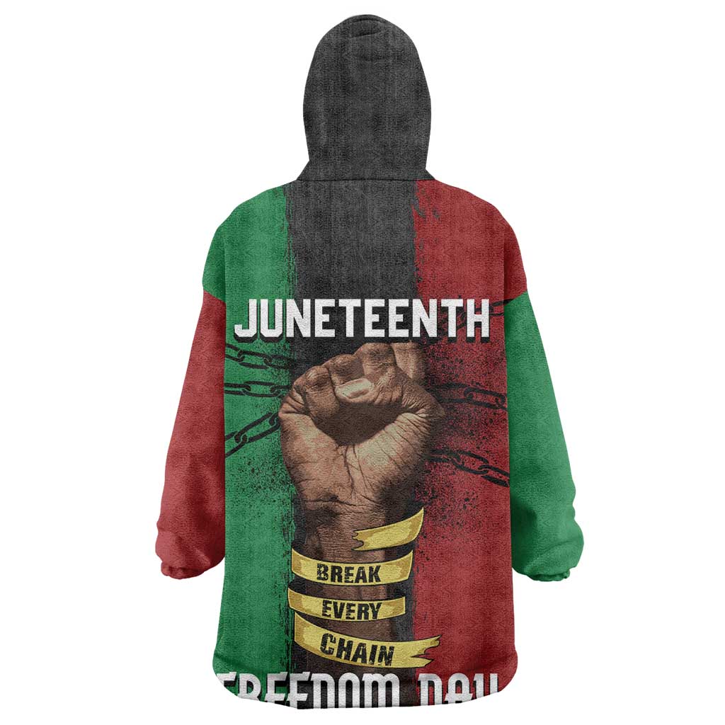 Juneteenth Freedom Day KId Wearable Blanket Hoodie Black Pride Month