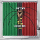 Juneteenth Freedom Day Shower Curtain Black Pride Month