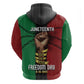 Juneteenth Freedom Day Zip Hoodie Black Pride Month