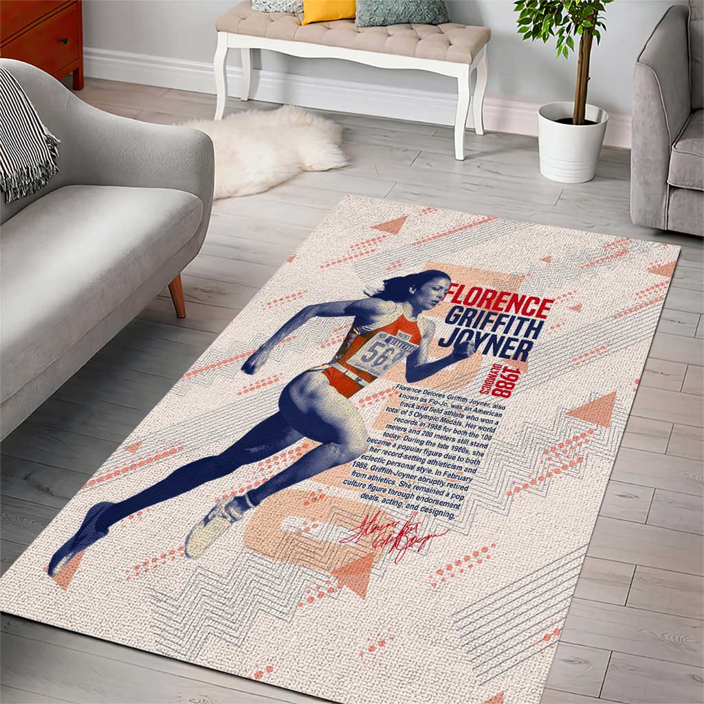 The Phenomenal Woman Flo-Jo Area Rug 1988 Olympic