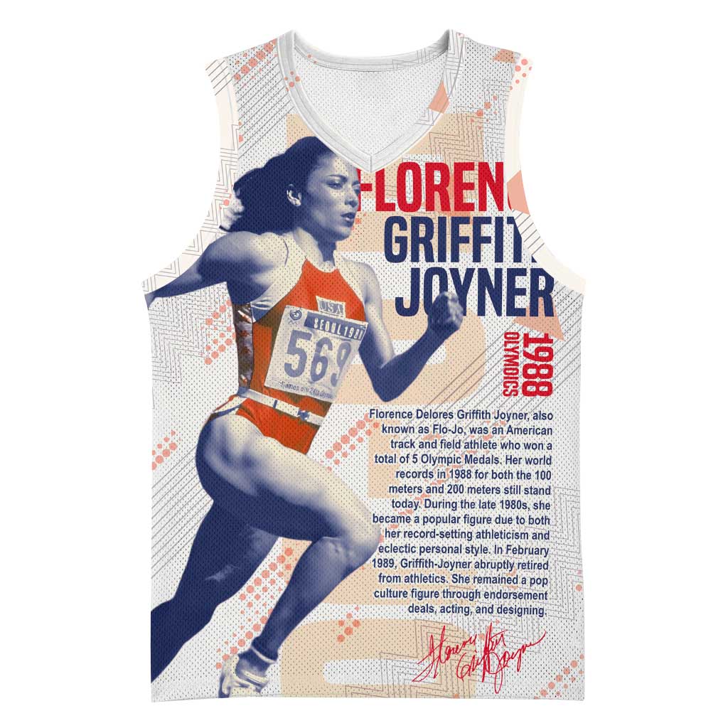 The Phenomenal Woman Flo-Jo Basketball Jersey 1988 Olympic - African Pride