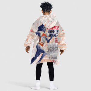 The Phenomenal Woman Flo-Jo KId Wearable Blanket Hoodie 1988 Olympic