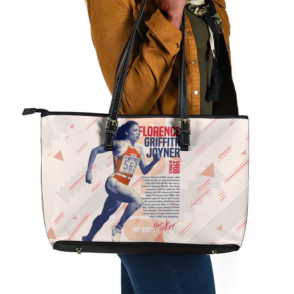 The Phenomenal Woman Flo-Jo Leather Tote Bag 1988 Olympic