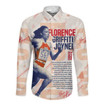 The Phenomenal Woman Flo-Jo Long Sleeve Button Shirt 1988 Olympic