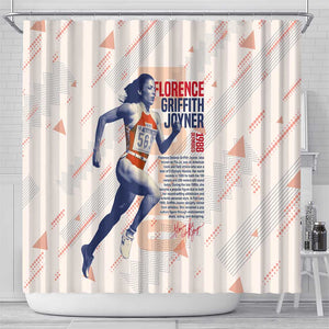 The Phenomenal Woman Flo-Jo Shower Curtain 1988 Olympic