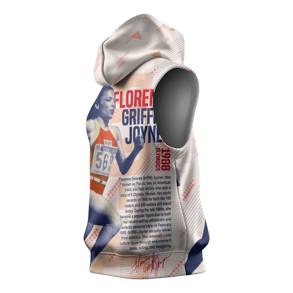 The Phenomenal Woman Flo-Jo Sleeveless Hoodie 1988 Olympic - African Pride