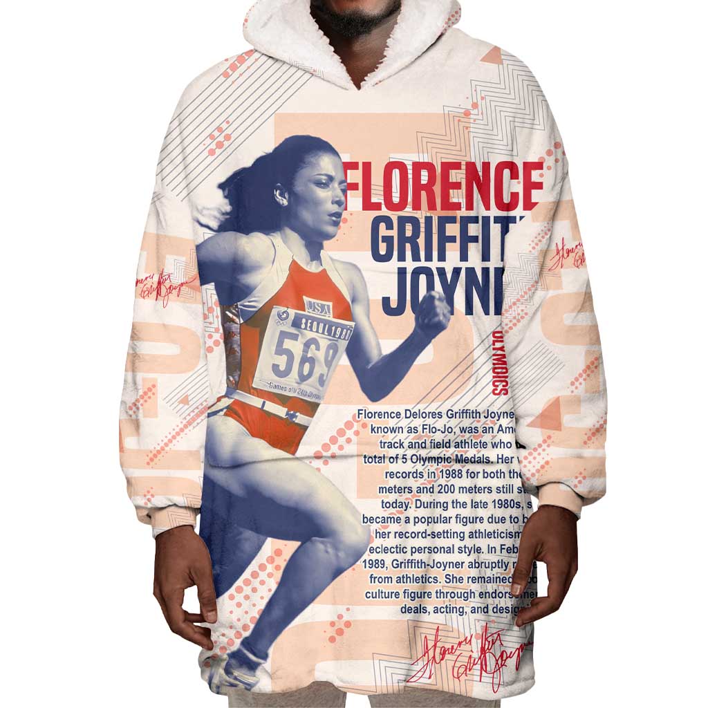 The Phenomenal Woman Flo-Jo Wearable Blanket Hoodie 1988 Olympic