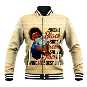 Afro Nurses Baseball Jacket Black Queen African DT02