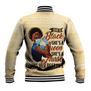 Afro Nurses Baseball Jacket Black Queen African DT02
