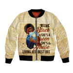 Afro Nurses Bomber Jacket Black Queen African