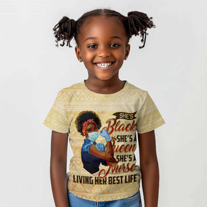 Afro Nurses Kid T shirt Black Queen African