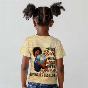 Afro Nurses Kid T shirt Black Queen African