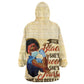Afro Nurses KId Wearable Blanket Hoodie Black Queen African