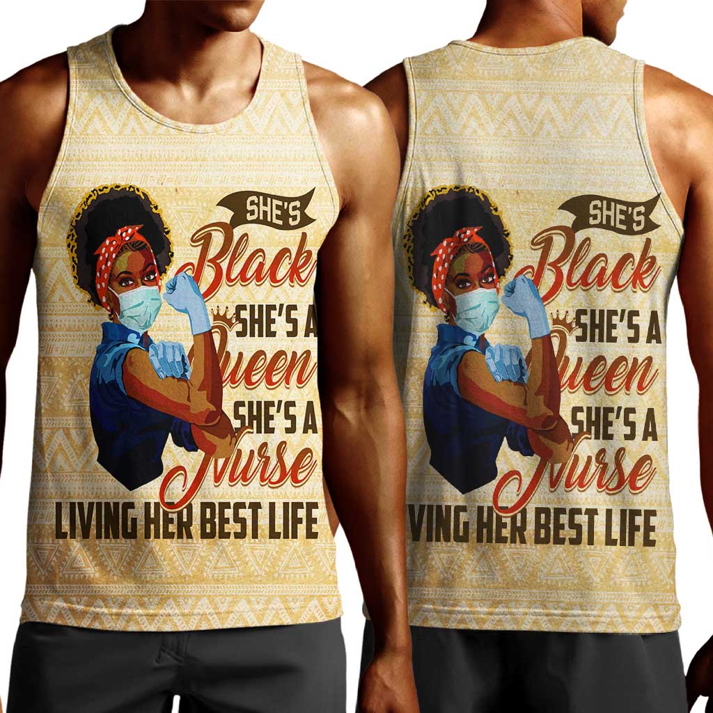 Afro Nurses Men Tank Top Black Queen African