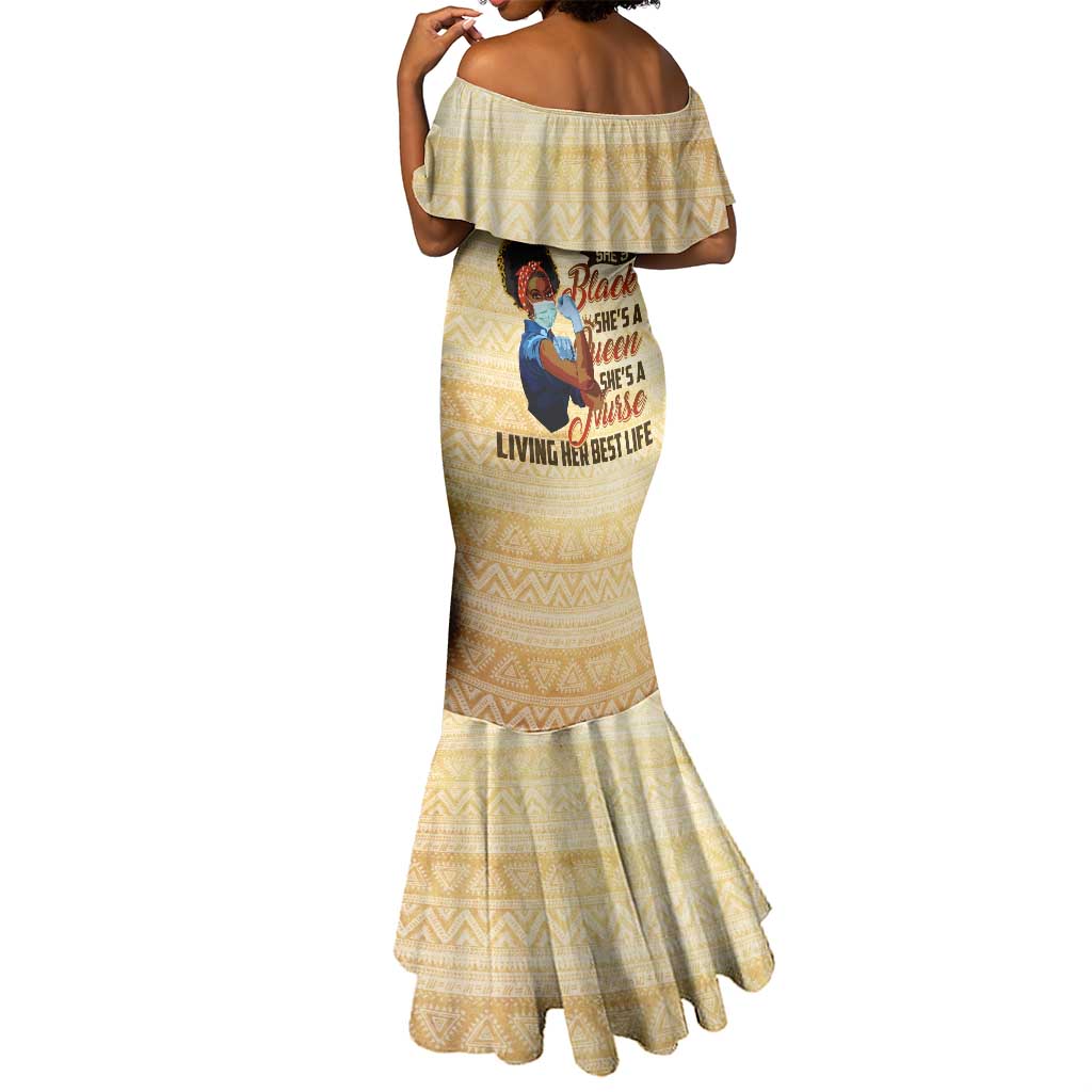 Afro Nurses Mermaid Dress Black Queen African