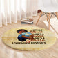 Afro Nurses Round Carpet Black Queen African