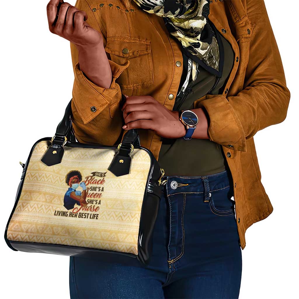 Afro Nurses Shoulder Handbag Black Queen African