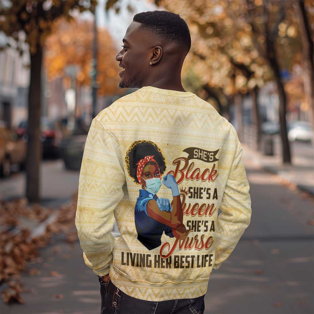 Afro Nurses Sweatshirt Black Queen African