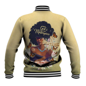 Personalized I Am God's Masterpiece Baseball Jacket African Women DT02