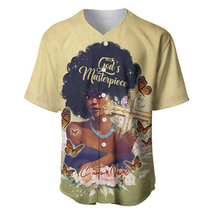 Personalized I Am God's Masterpiece Baseball Jersey African Women