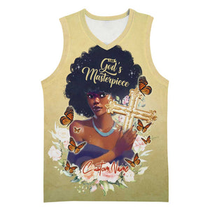 Personalized I Am God's Masterpiece Basketball Jersey African Women - African Pride