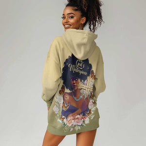 Personalized I Am God's Masterpiece Hoodie Dress African Women