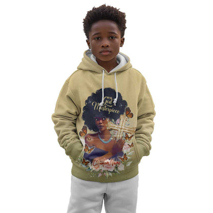 Personalized I Am God's Masterpiece Kid Hoodie African Women