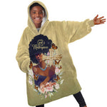 Personalized I Am God's Masterpiece KId Wearable Blanket Hoodie African Women