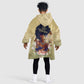 Personalized I Am God's Masterpiece KId Wearable Blanket Hoodie African Women