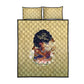 Personalized I Am God's Masterpiece Quilt Bed Set African Women